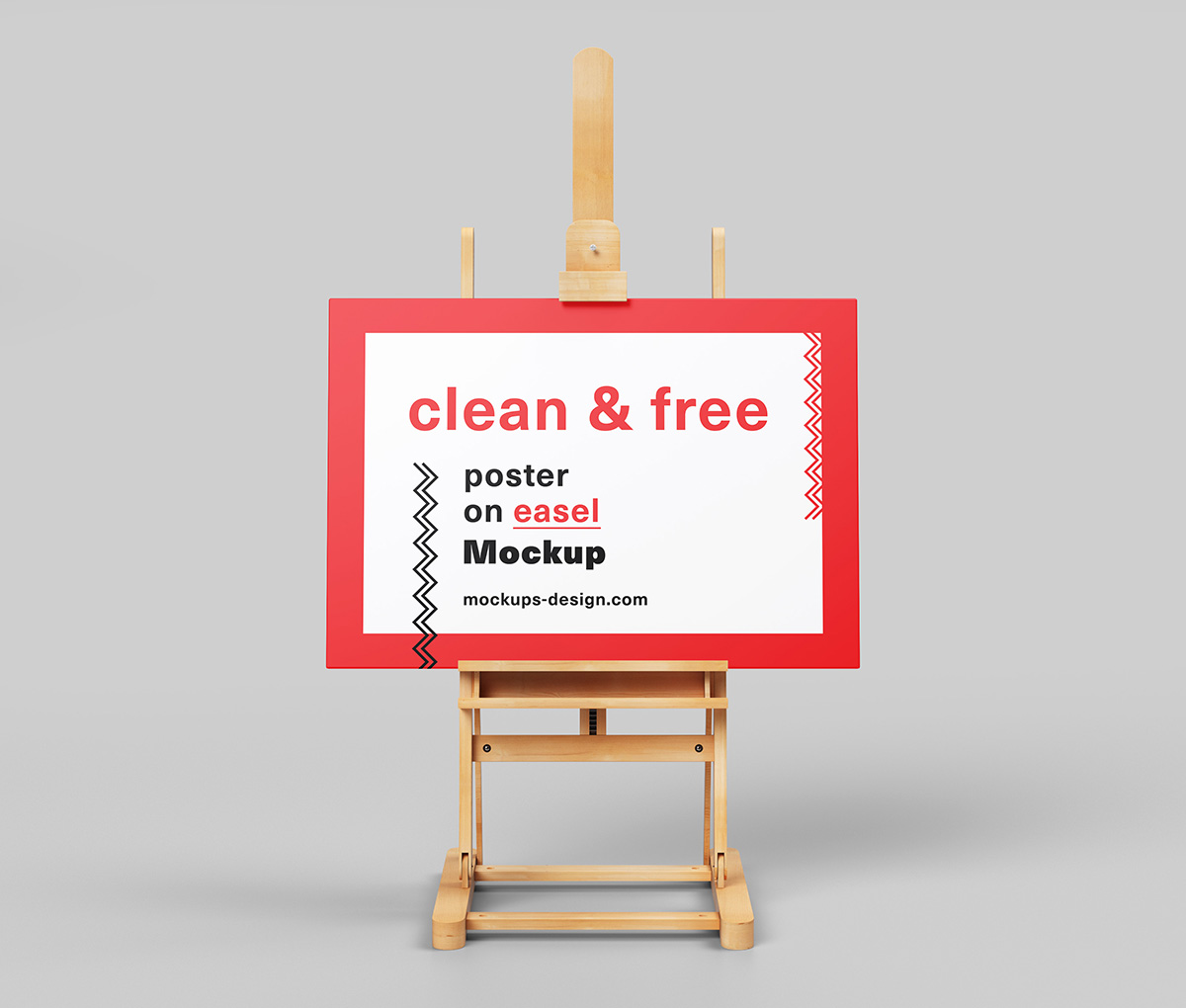 013 4款可商用画架海报展示样机Poster Easel Mockup