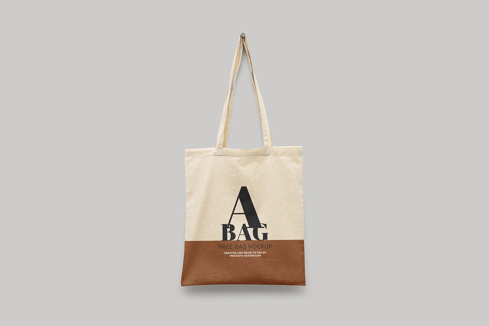 036 2款可商用带绳帆布手提袋样机 Hanging Tote Bag Mockup