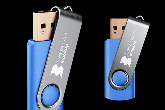 042 4款可商用U盘样机Pendrive Mockup