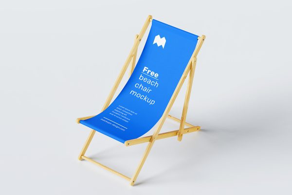 048 多角度可商用沙滩休闲椅样机Beach Chair Mockup