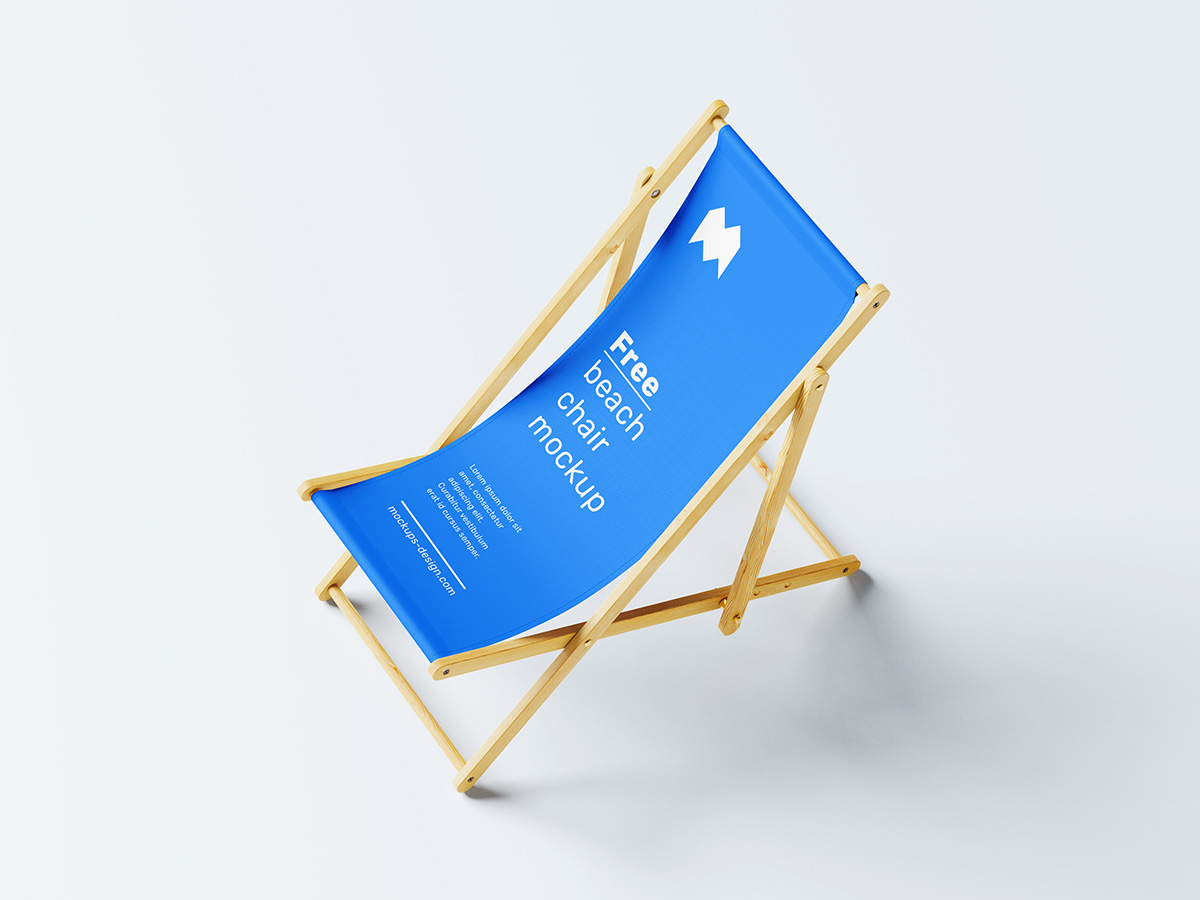 048 多角度可商用沙滩休闲椅样机Beach Chair Mockup