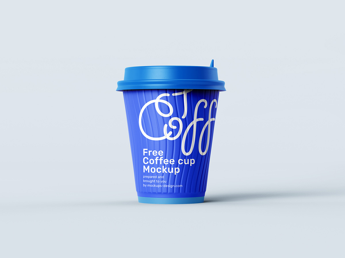 054 4款可商用PV高级一次性咖啡杯饮料杯包装样机Paper Coffee Cup Mockup