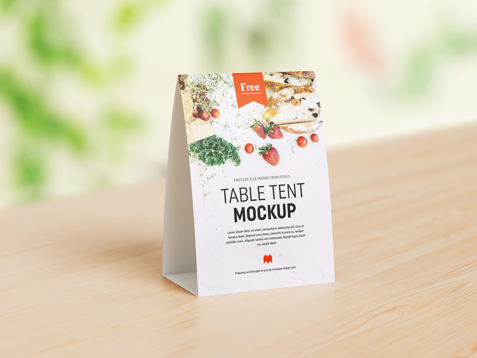 076 5款可商用台面帐篷桌卡设计样机 Table Tent Mockup