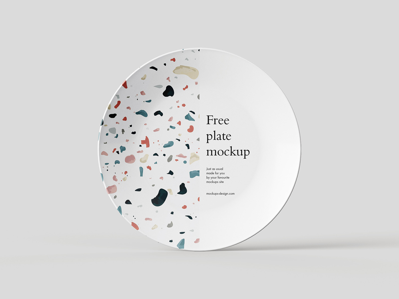 077 4款可商用陶瓷餐饮餐盘样机 Plate Mockup