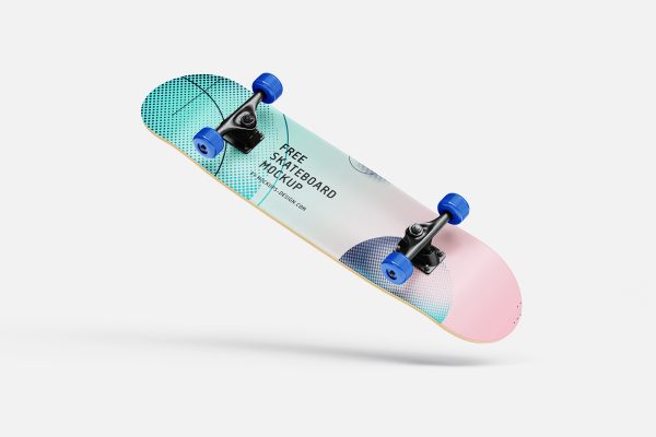 078 7款可商用多角度展示滑板样机 Skateboard Mockup