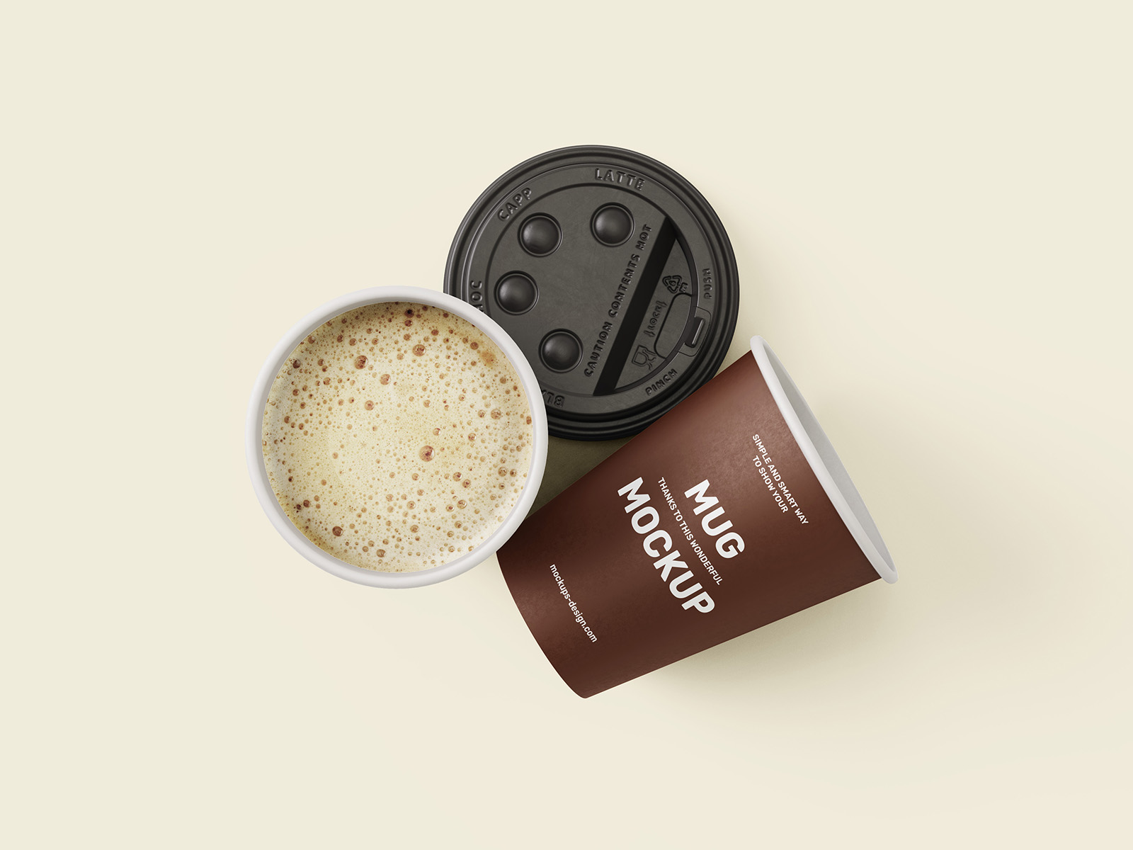 088 3款可商用咖啡一次性纸杯样机 Paper Coffee Cup Mockup