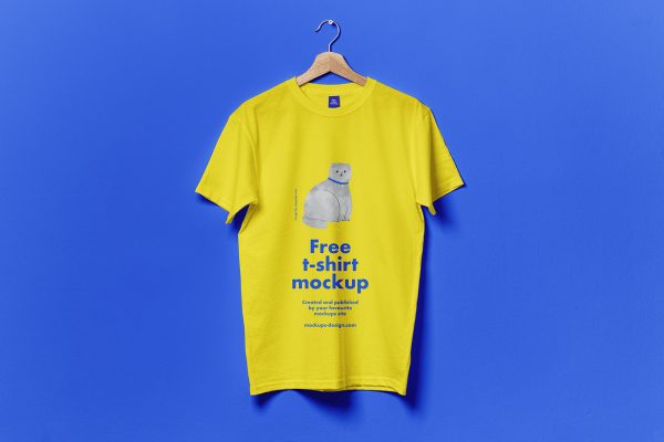 098 带挂钩可商用T恤展示样机 Hanging T-Shirt Mockup