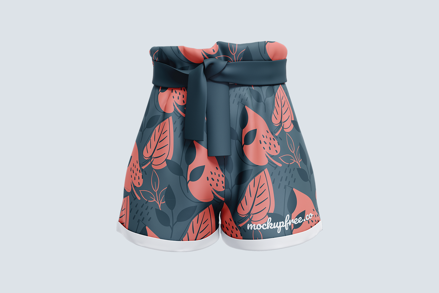 0133 3款可商用短裤样机Paperbag Shorts Mockup