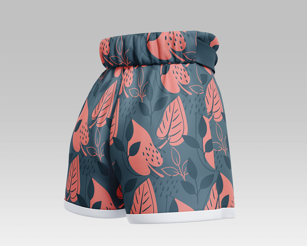 0133 3款可商用短裤样机Paperbag Shorts Mockup