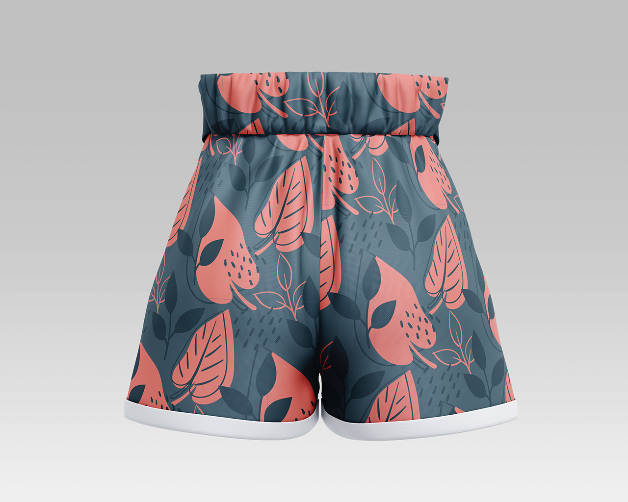 0133 3款可商用短裤样机Paperbag Shorts Mockup