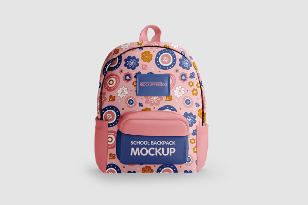 0138 2款可商用学生书包样机 School Backpack Mockup