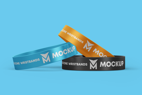 0145 3款可商用运动手环样机Wristbands Mockup Set