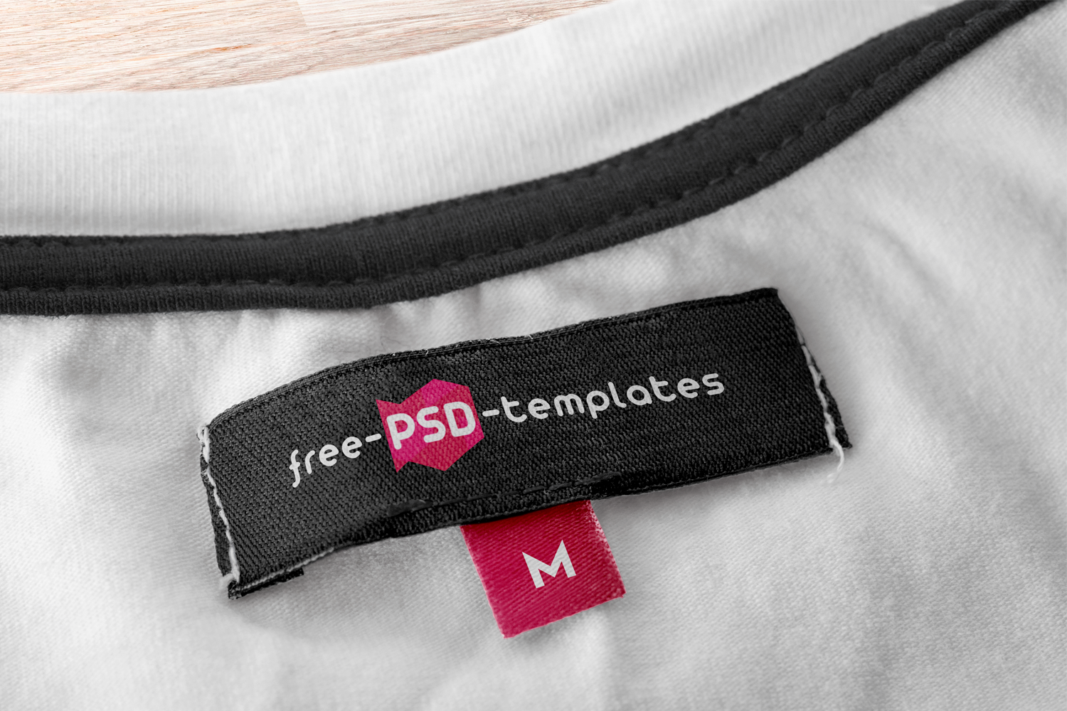 0152 2款可商用衣服标签LOGO标志样机mockup apparel tag D001