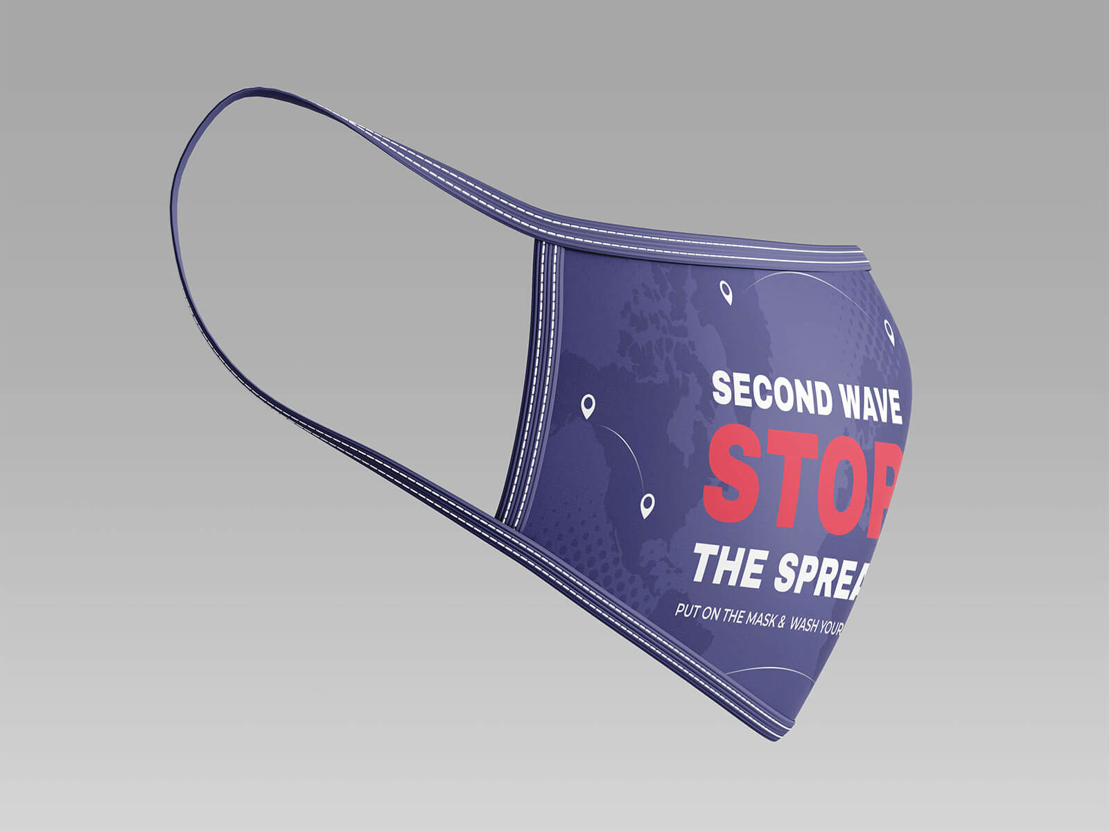 0165 4款可商用口罩样机mockup co  coronavirus mask mockup psd