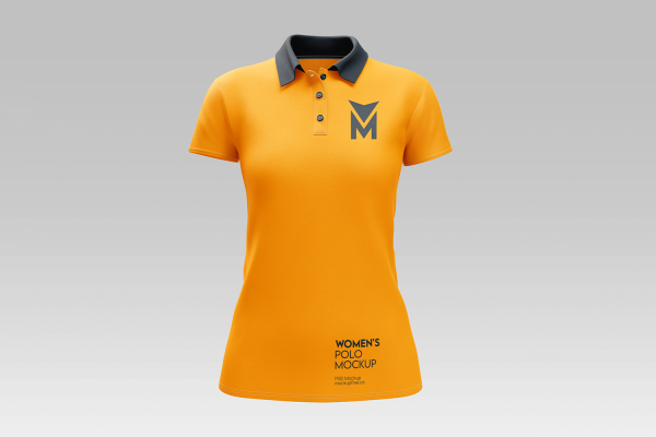 0171 3款可商用女士文化衫样机mockup co womens polo mockup