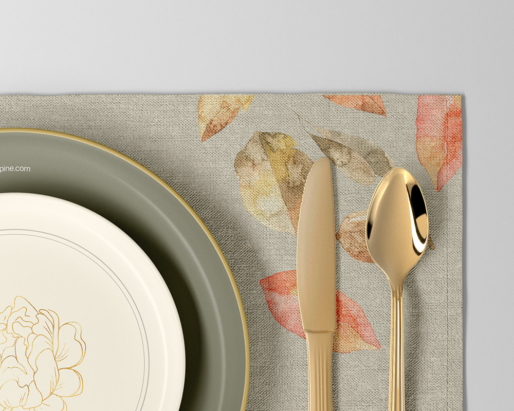 0205 可商用餐饮餐具刀叉磁盘样机 plate mockup