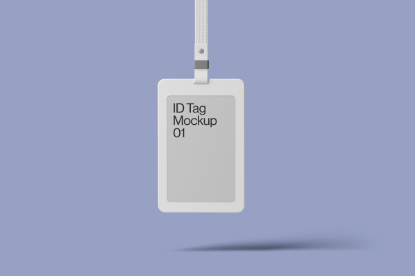 0210 可商用吊牌工作证样机ID Tag 01 Standard Mockup
