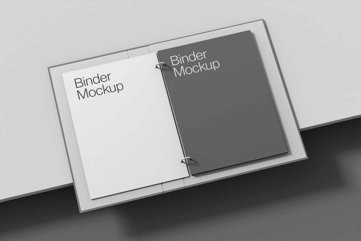 0217 可商用高级办公文件夹样机SupplyFamily binder mockup
