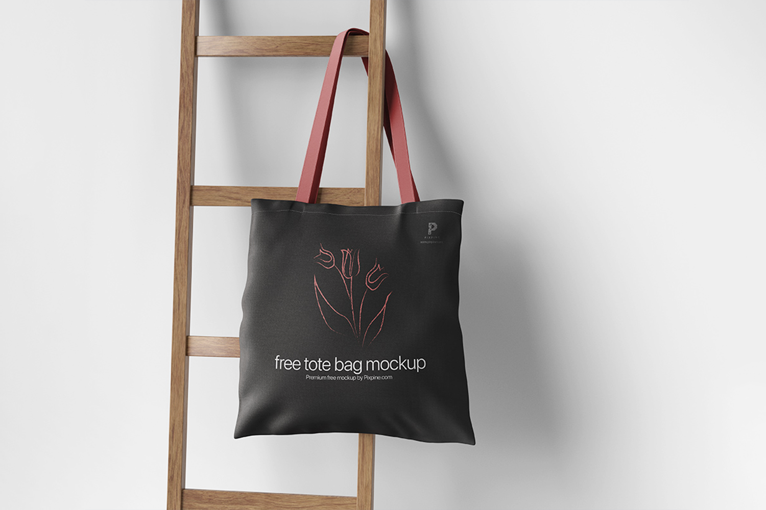 0227 可商用简单场景手提帆布袋样机 hanging tote bag mockup