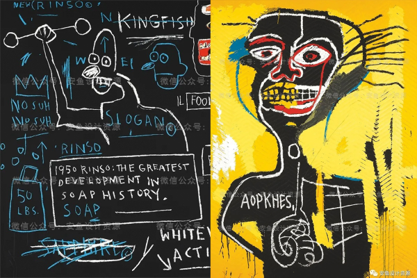 巴斯奎特Jean Michel Basquiat电子街头涂鸦艺术素材 -第1473期-