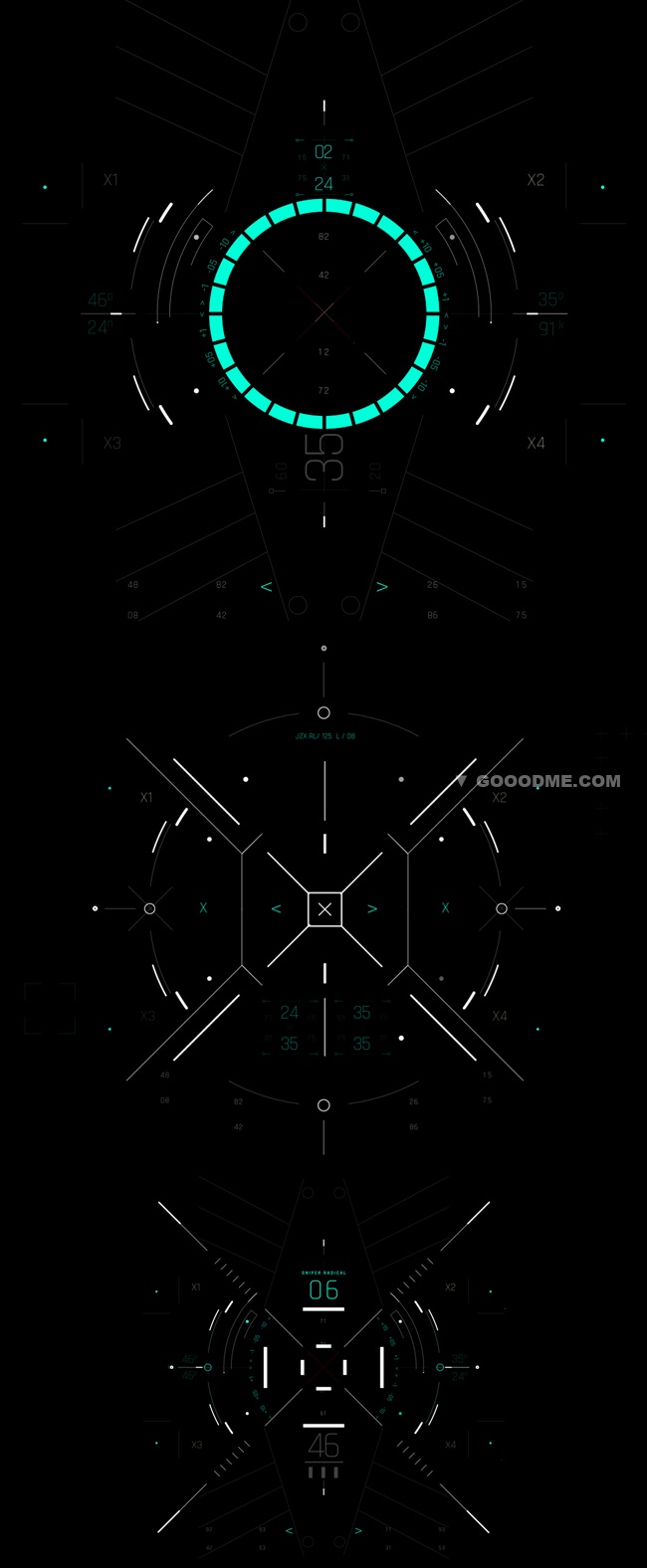 400+高科技感科幻电影游戏UI界面屏幕HUD动画元素 -第1507期-