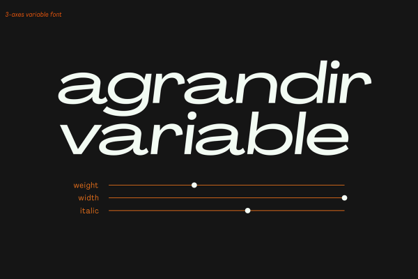 中性现代主义 复古幽默无衬线英文字体家族 Agrandir – 74 Styles -第1534期-
