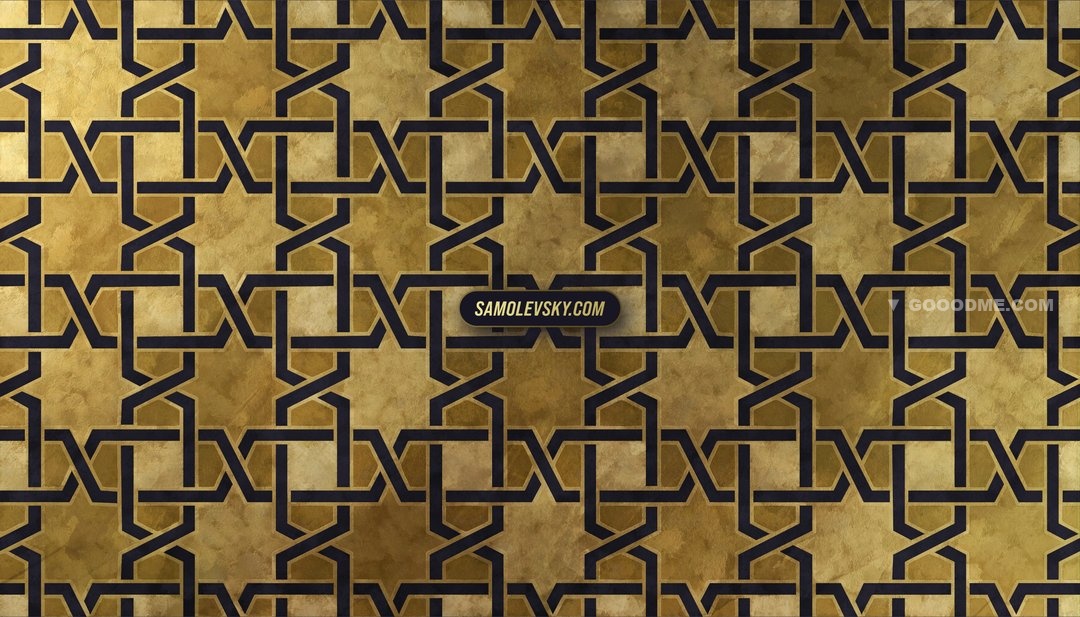东方伊斯兰艺术曼荼罗传统几何抽象图案素材合辑200 ORIENTAL BACKGROUNDS COLLECTION-第1455期-