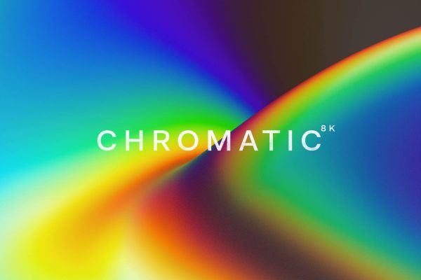 通透镭射液体！新复古未来派全息酸性渐变背景元素套件 Chromatic 8K-第1478期-