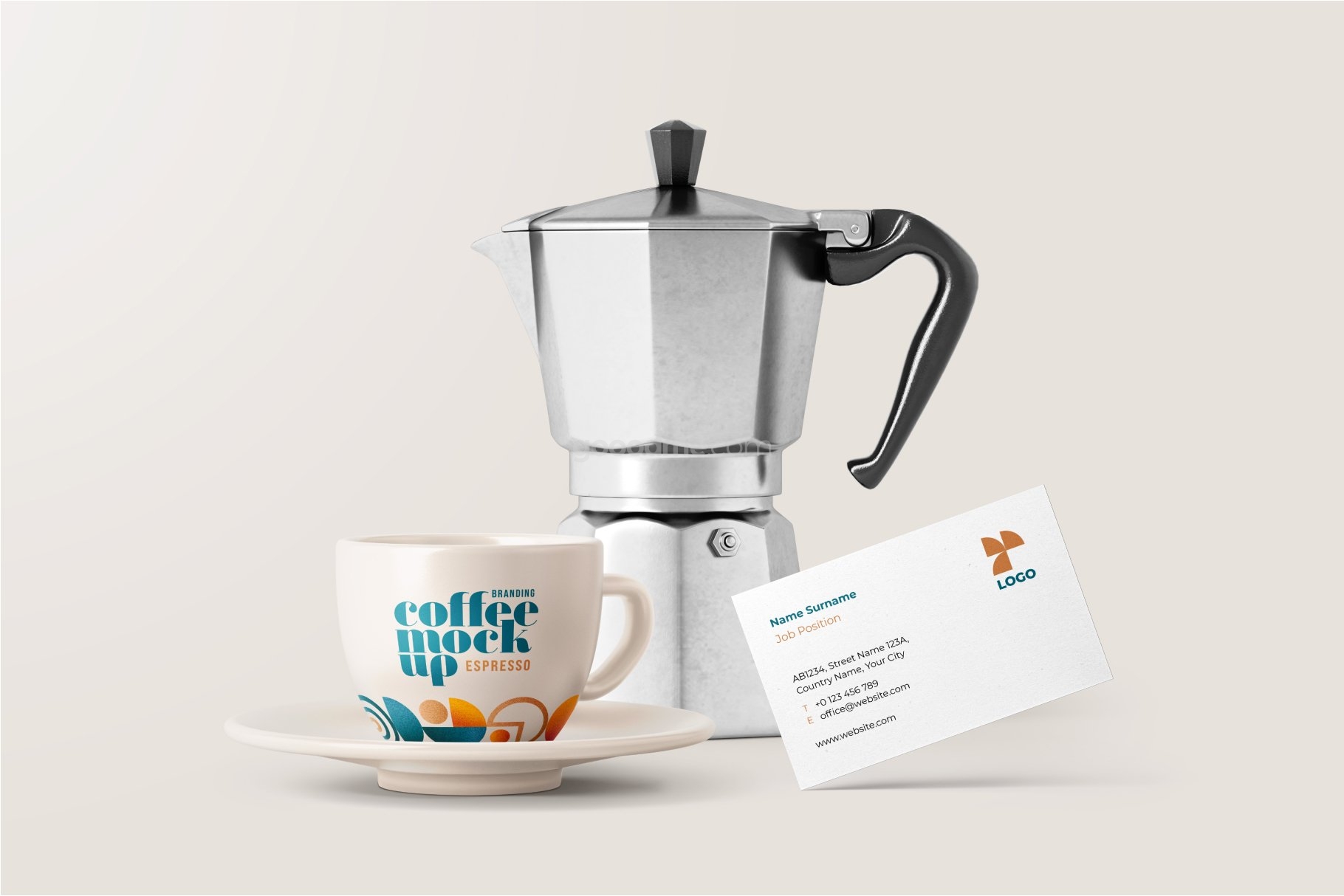 660 30款咖啡品牌VI设计名片包装袋纸杯马克杯贴图样机模板 Coffee Branding Mockup Bundle