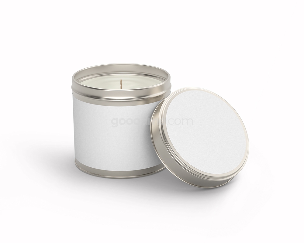 0235 可商用铝制香薰蜡烛样机 candle tin jar mockup