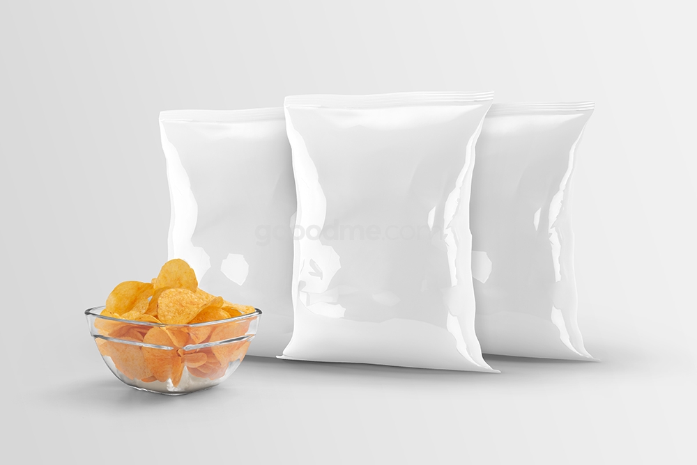 0248 可商用膨化薯片零食包装样机 chips bag packaging mockup
