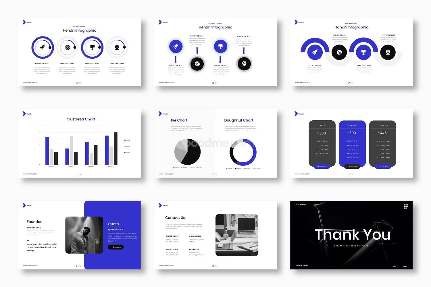 679 简约大气PPT模版商务PowerPoint模板Handri – Business PowerPoint Template