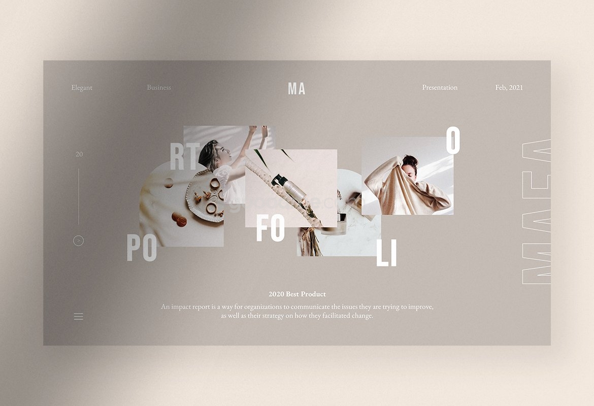 680 优雅的极简主义品牌设计方案展示ppt模板Maea – Elegant Minimalist Brand Identity Presentation