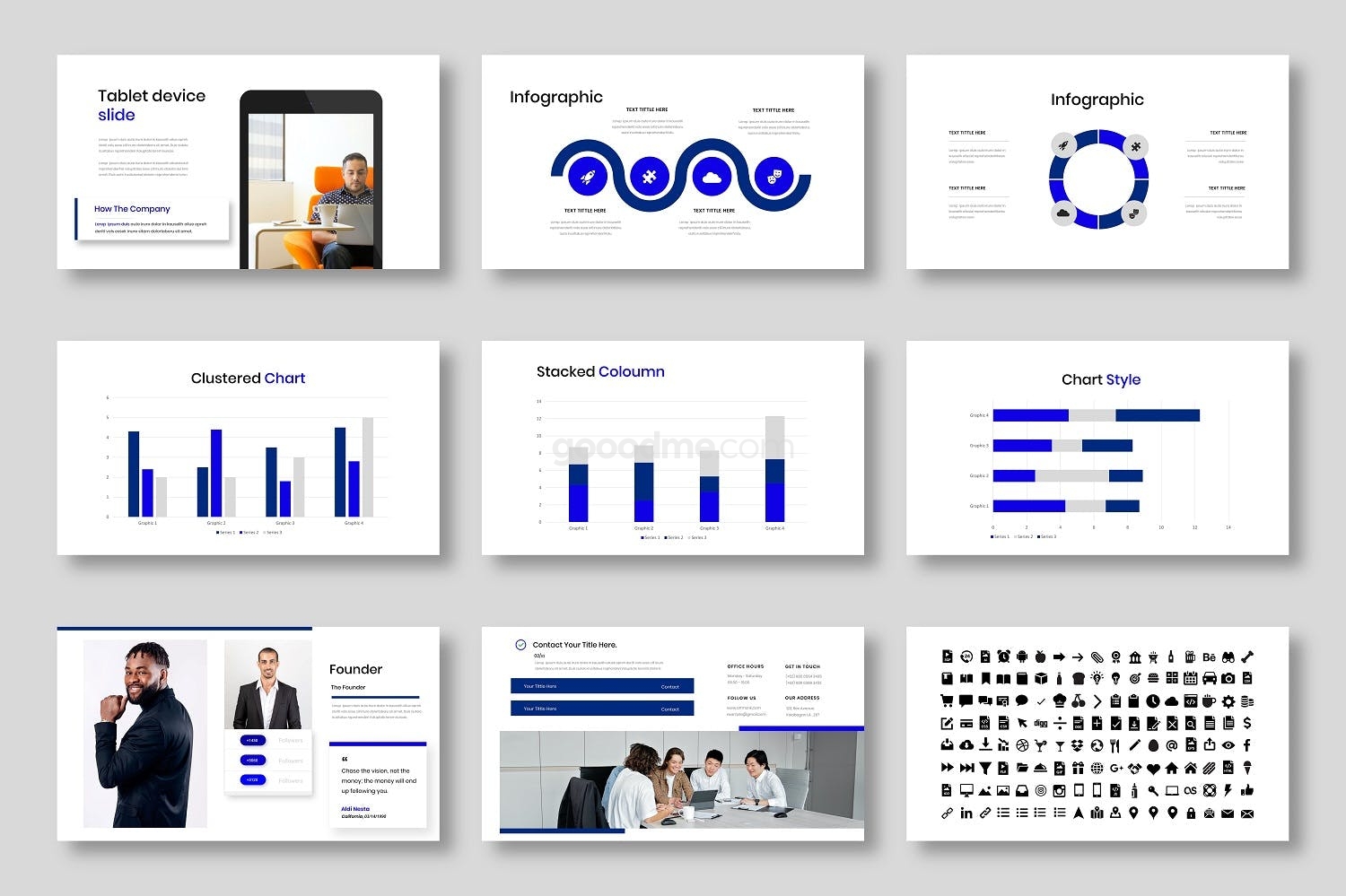 687 简洁商务风的PPT模版幻灯片模板Lecius – Business PowerPoint Template