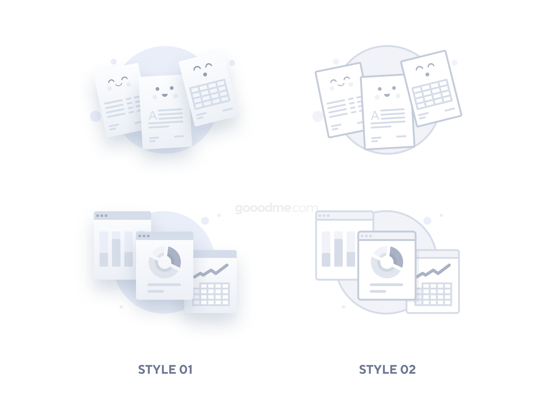 160款网站APP空状态404(Empty States)页面插图图标Empty State Icons 2