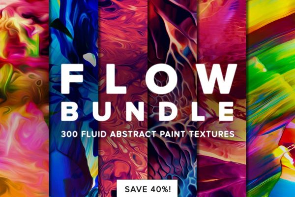 300+高分辨率抽象流体画背景纹理图下载 Flow Bundle 300 fluid paint textures