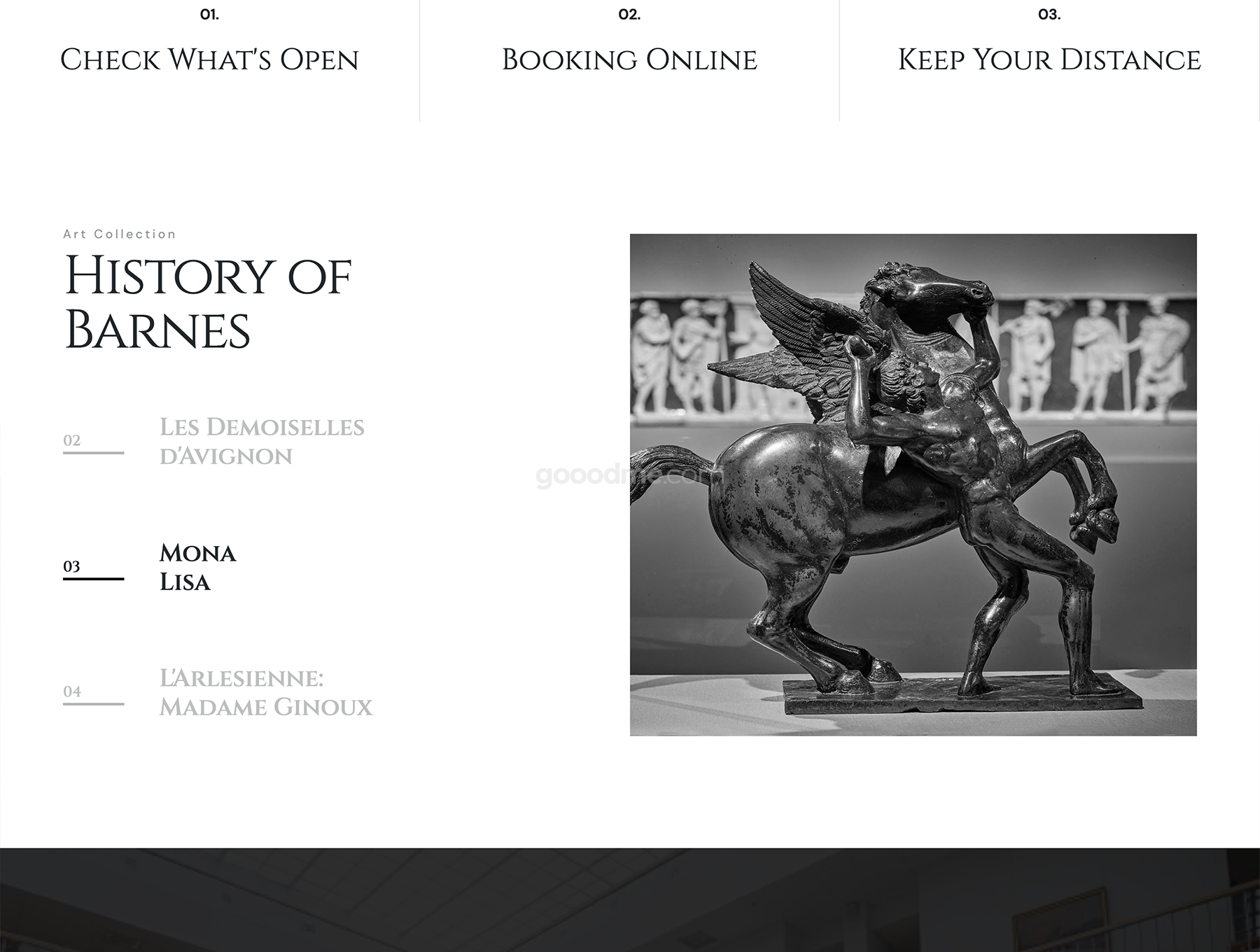 艺术美术馆个人作品集展示web网页界面设计模版Wandau Art & History Museum HTML Template