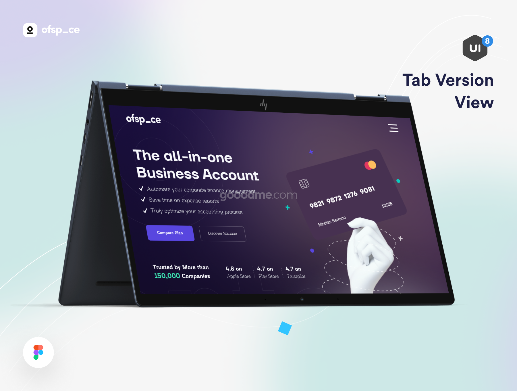 多用途网站Web登录页界面设计模板套件素材 Multi-concept Landing page UI Kit V2