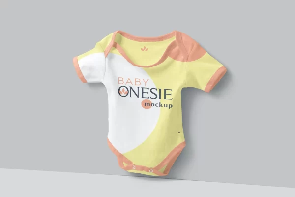 婴儿连体衣样机psd模板 Baby Romper Mockups