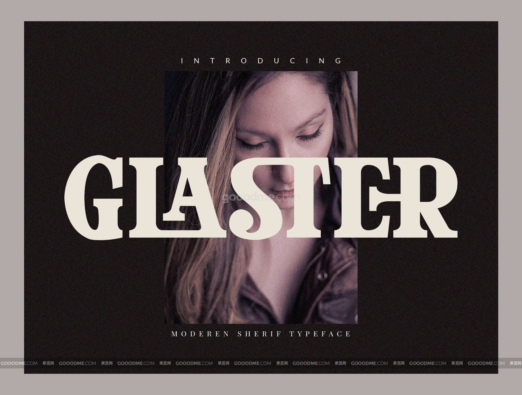 时尚格拉斯特英文衬线字体Glaster