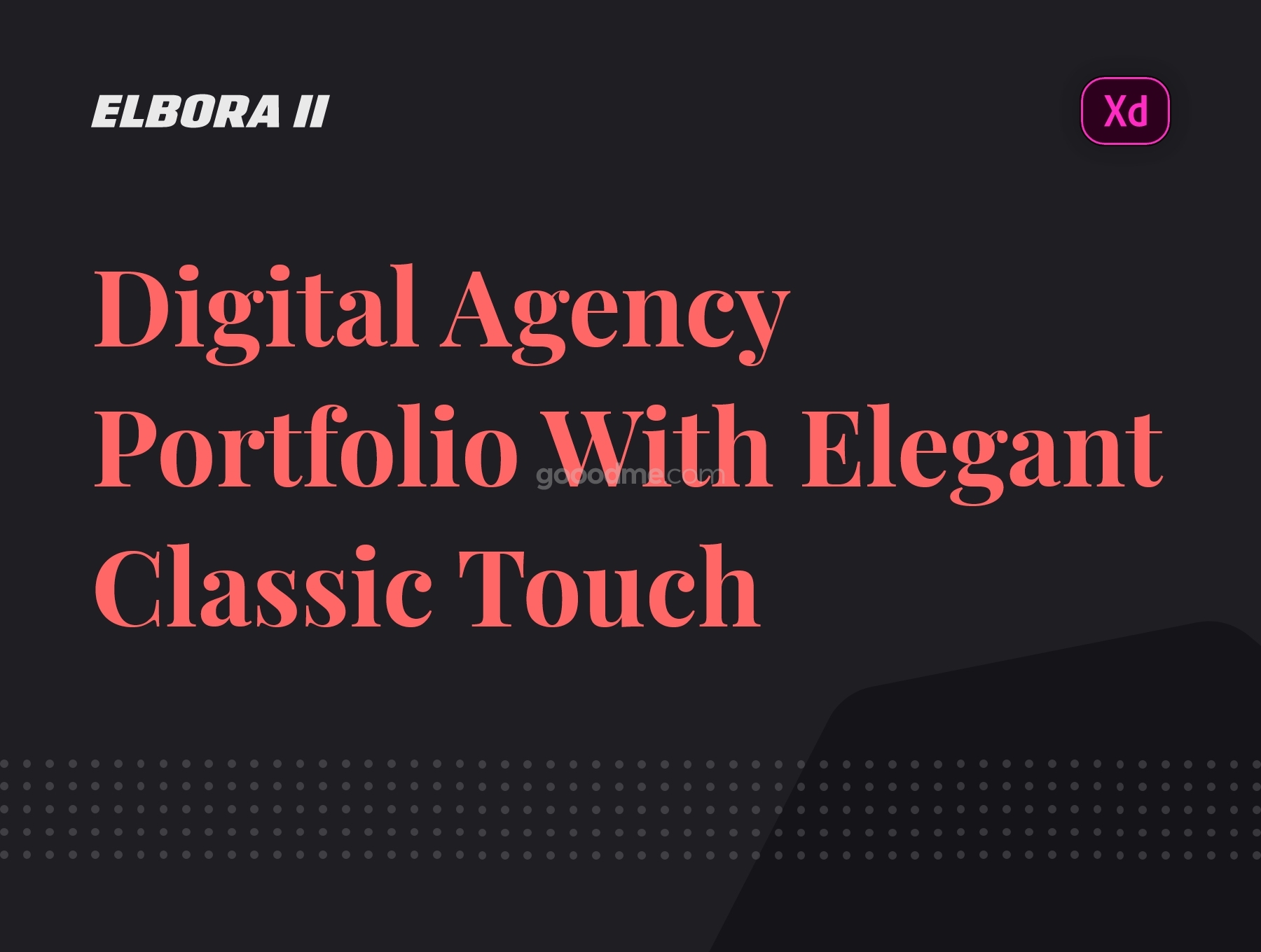 响应式作品集展示模板精美数字艺术品展示网页页面设计模板Elbora II — Digital Agency Portfolio
