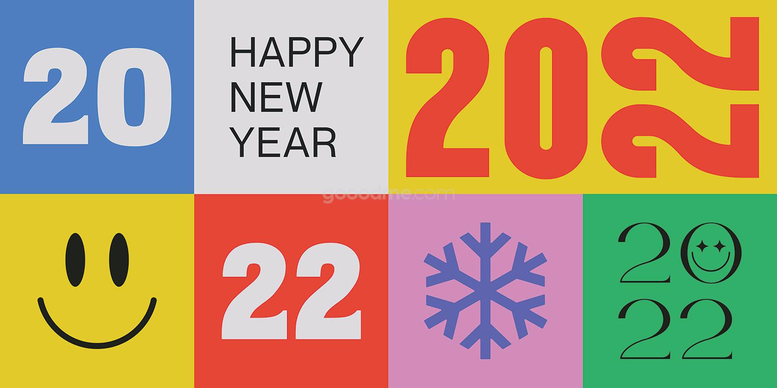 743 32款卡通趣味新年插画矢量素材贴纸