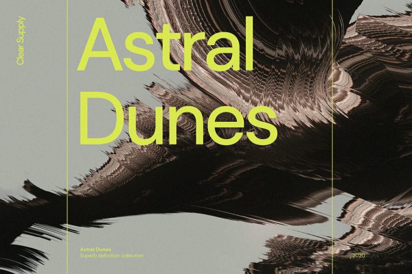 10款抽象高清星际沙丘复合材料平面广告海报设计背景图片素材 Astral Dunes