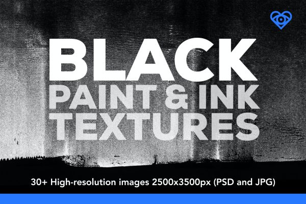 30款高清复印油墨喷涂纹理背景图片设计素材 30 Black Paint And Ink Textures
