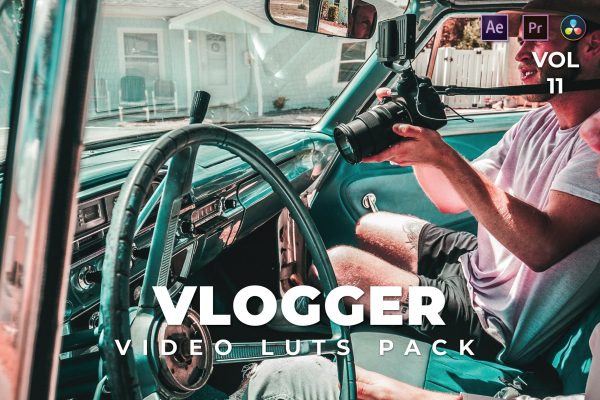 海外视频博主同款后期剪辑LUT调色PR预设 vlogger-pack-video-luts-vol