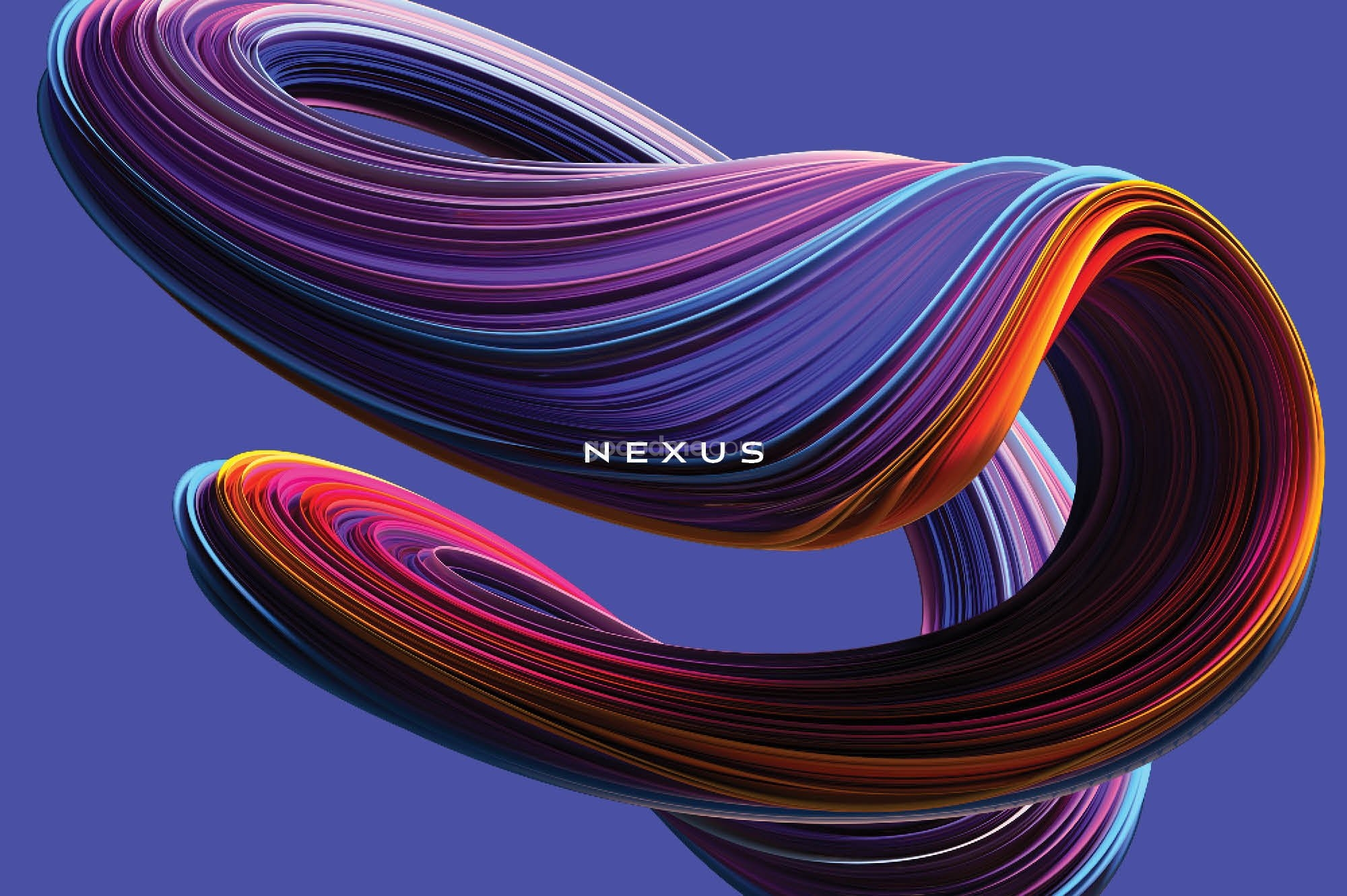 829 未来科幻3D炫彩抽象图形扭曲旋转肌理背景图片笔刷PS设计素材 Nexus Swirling Abstract Shapes