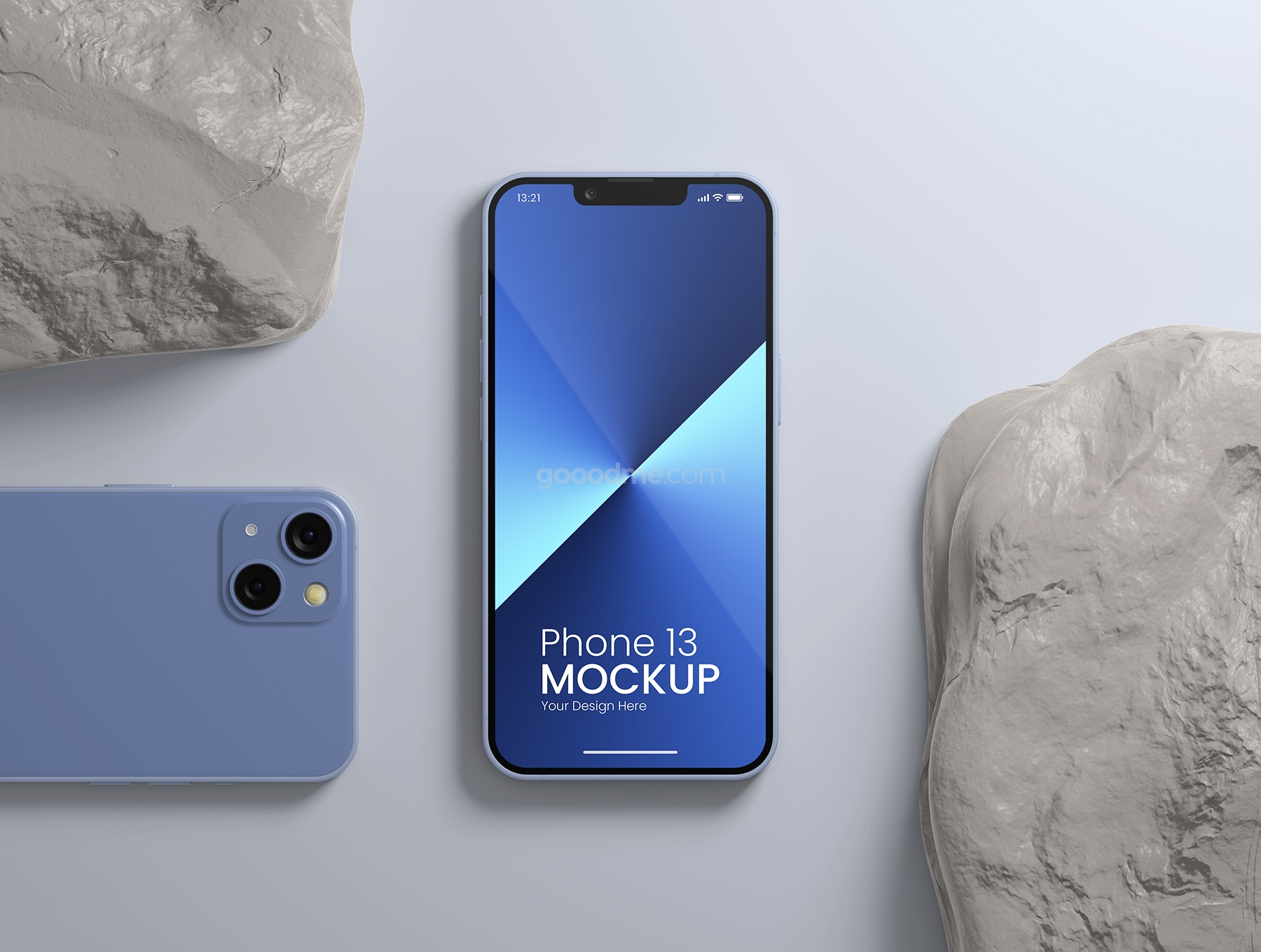 809 8款iPhone 13手机app界面ui设计作品贴图ps样机素材场景展示模板 Phone 13 Mockup