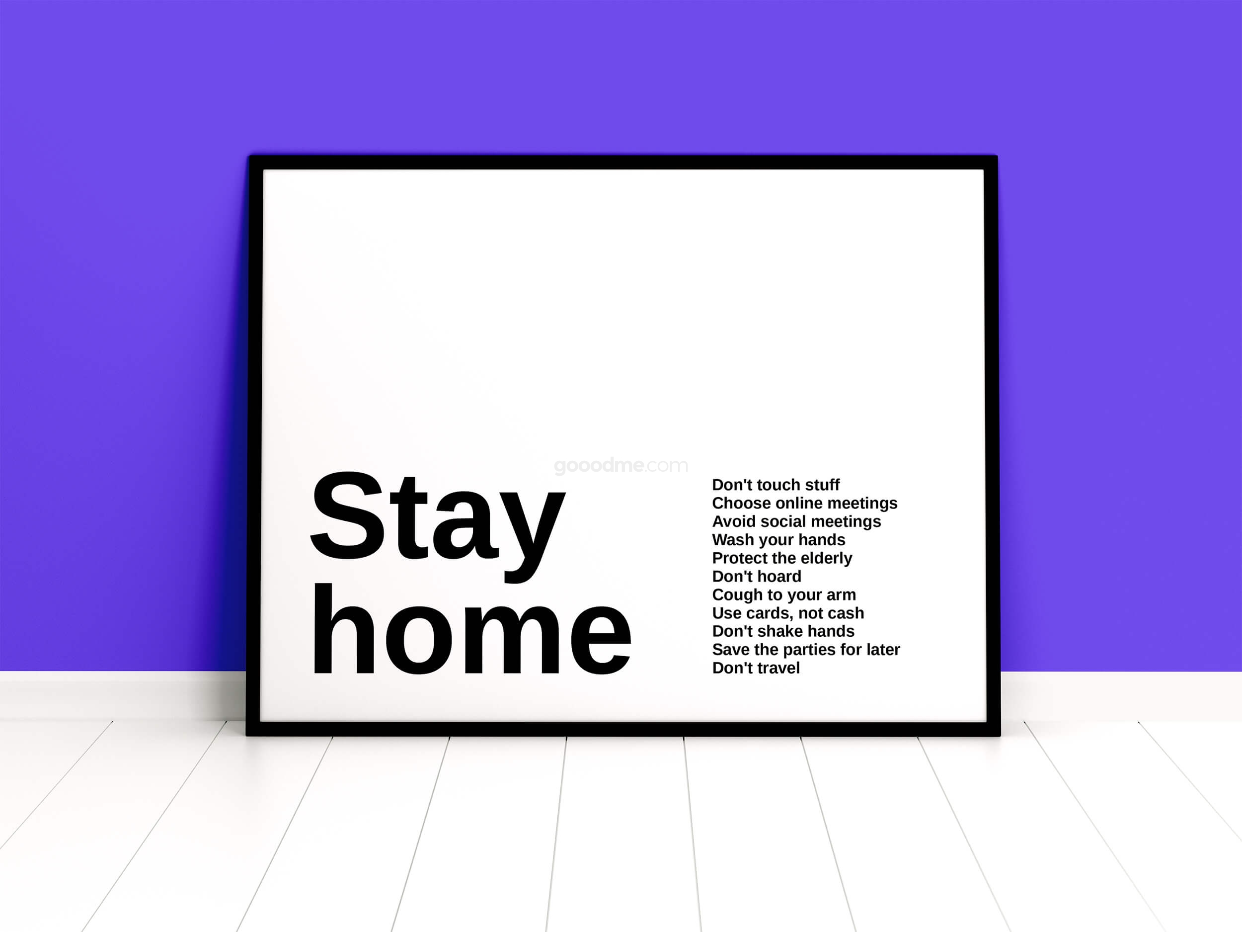 301 可商用带框海报艺术作品展示PSD样机素材 Framed Poster Mockup