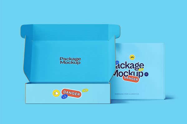 311 可商用纸盒包装盒设计PSD样机素材 Cardboard Packages PSD Mockup