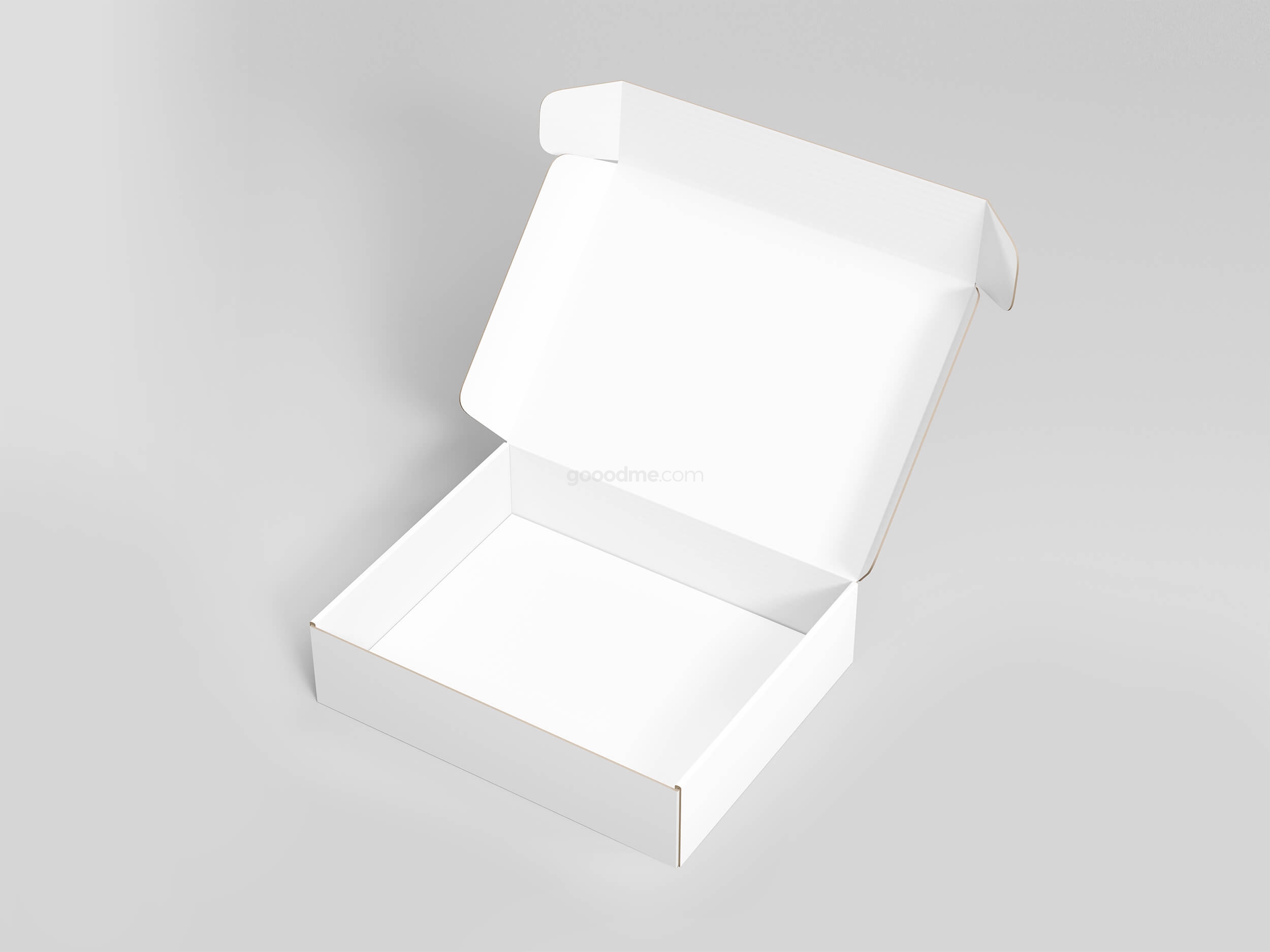 318 可商用纸盒包装盒飞机盒包装设计PSD样机素材 Empty Box Mockup